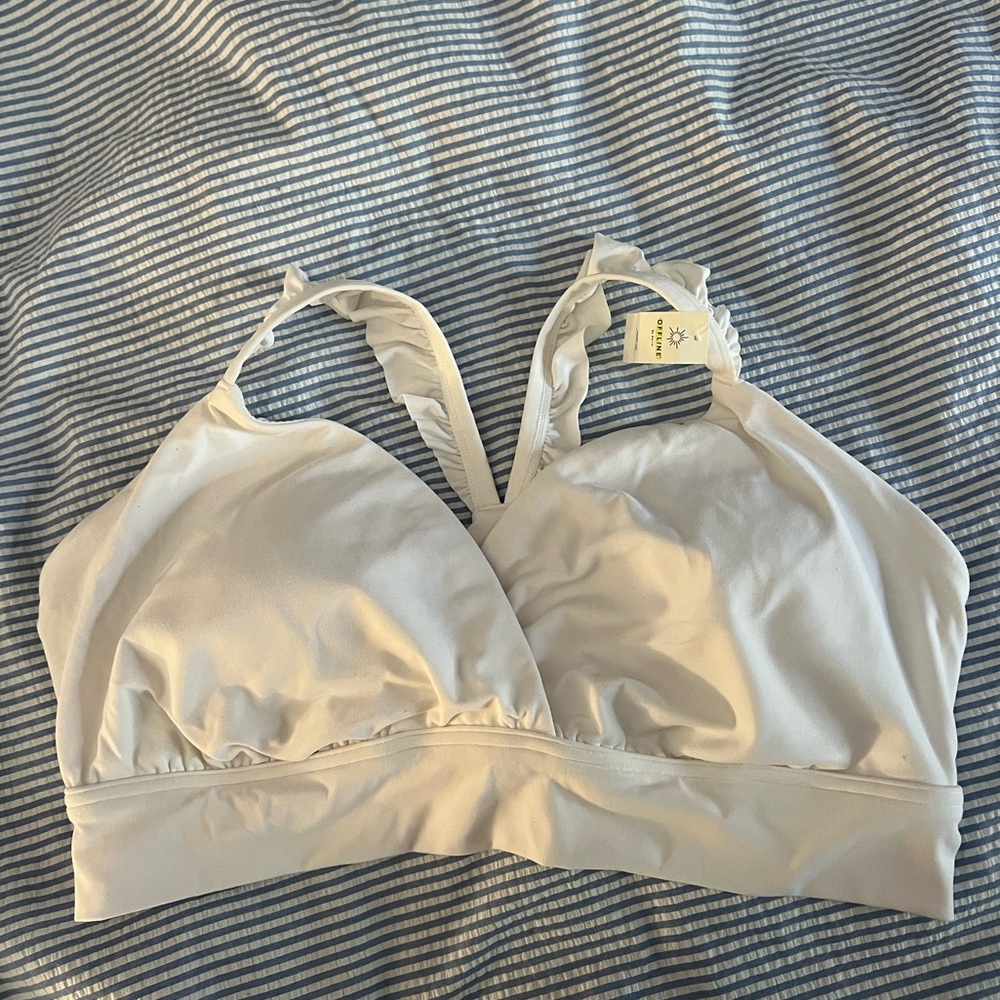 Aerie White Sports Bra NWT